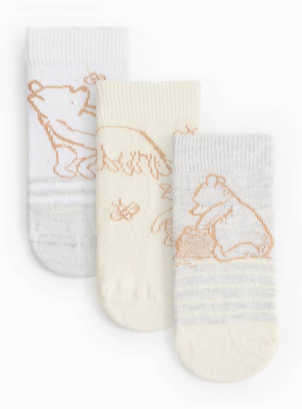 Winnie The Pooh Character Socks 3 Pack 1-6 months